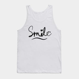 Smile Line Art Tank Top